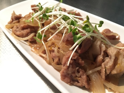 夜はガッツリ!山椒ポン酢炒め!